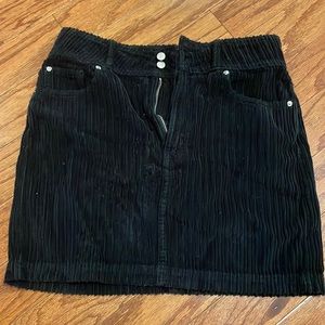 Urban Outfitters Black Corduroy Skirt. Size small. Worn once.